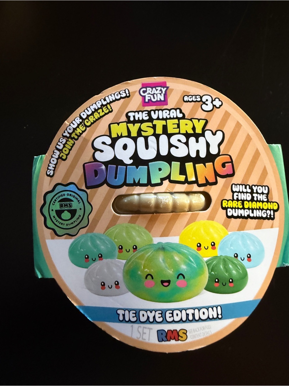 New Viral Mystery Squishy Viral Tie Dye Dumpling Crazy Fun RMS Squeeze Diamond
